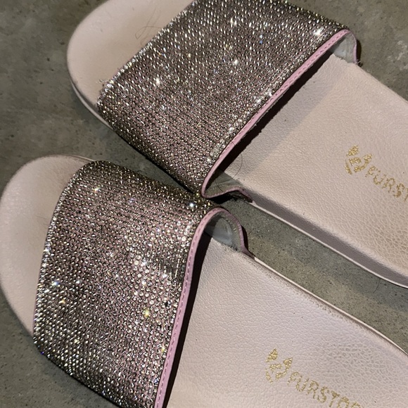 Sparkly pink slides - only worn once - Picture 4 of 4